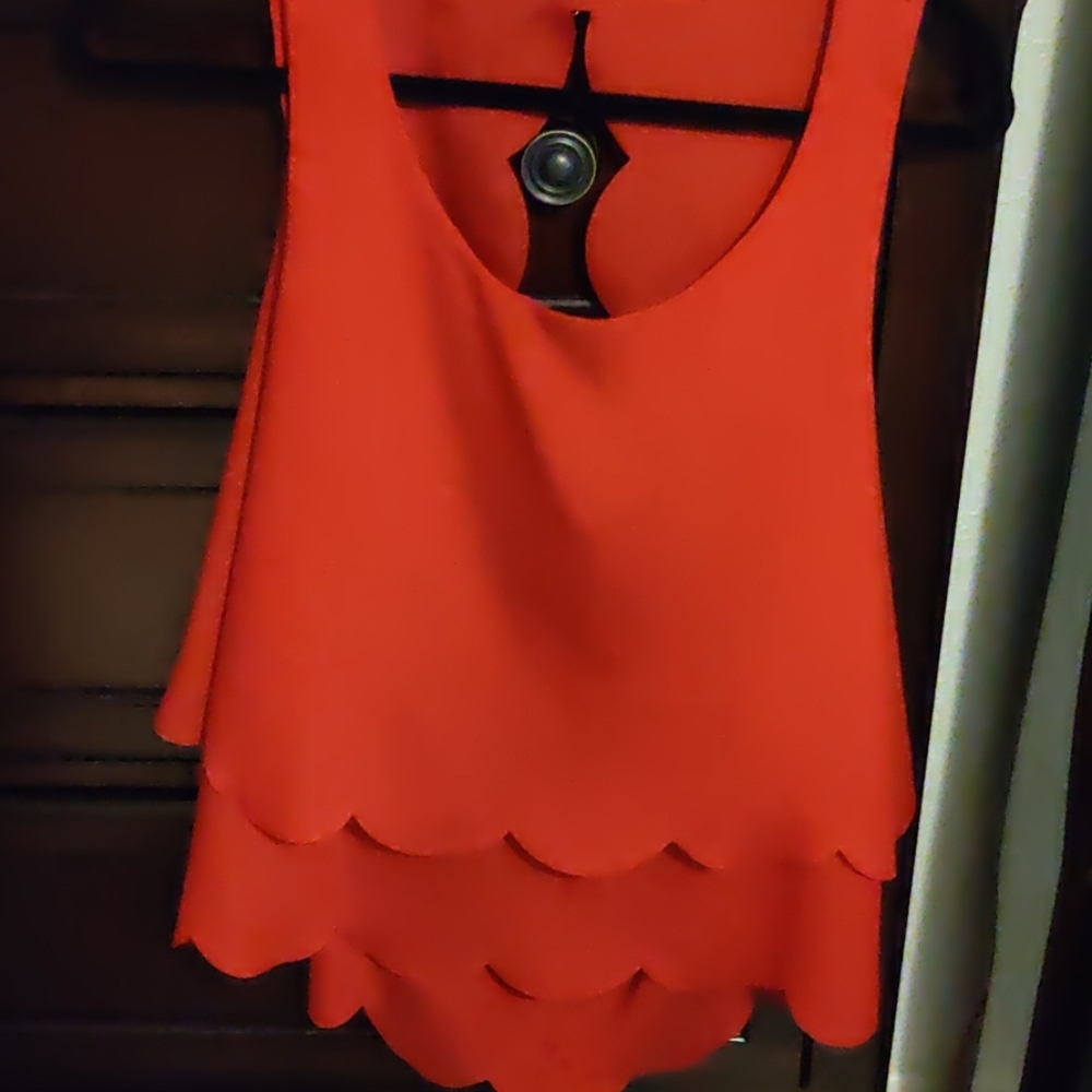 Red blouse